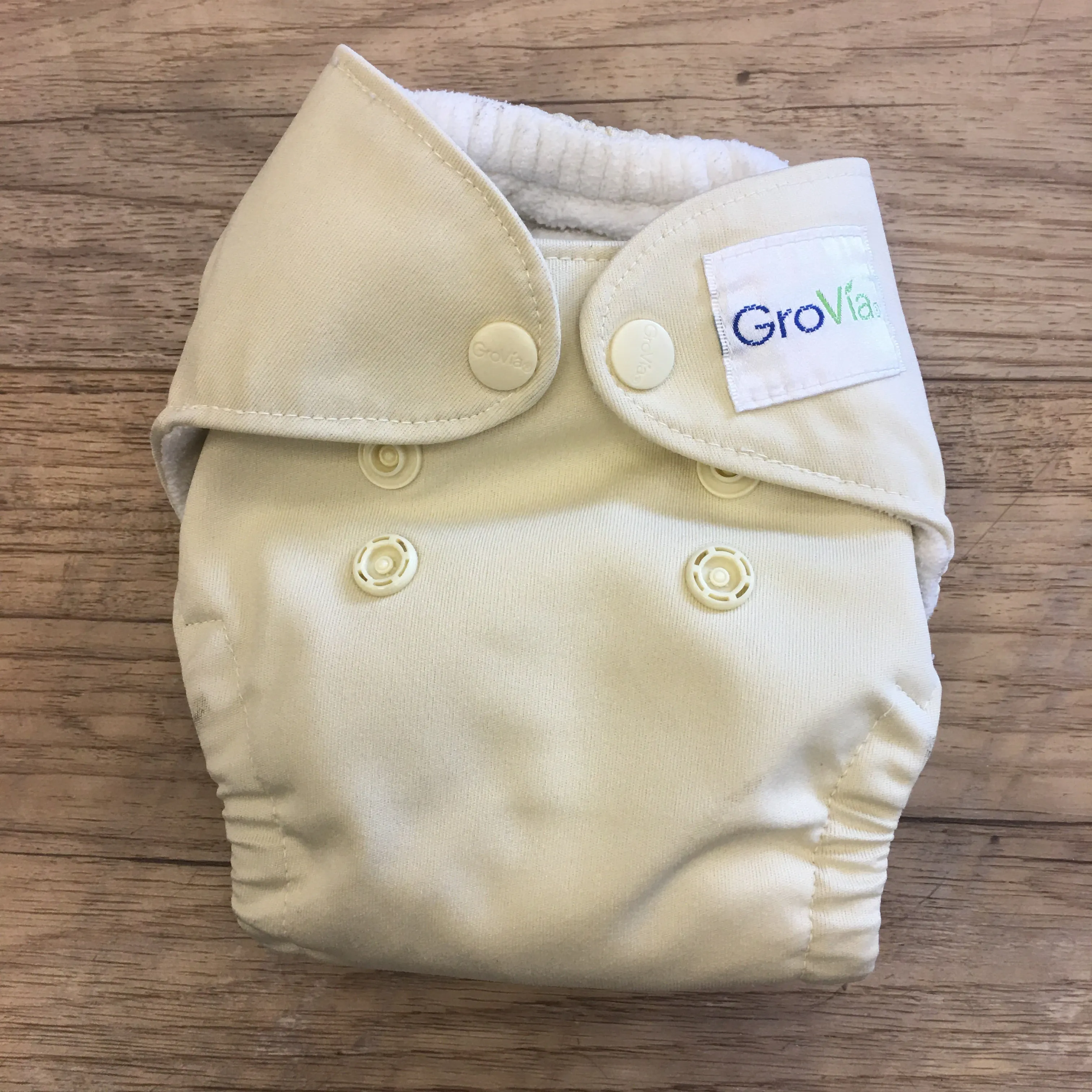 AL GroVia Newborn All-in-One - Vanilla (Repairs/UC)