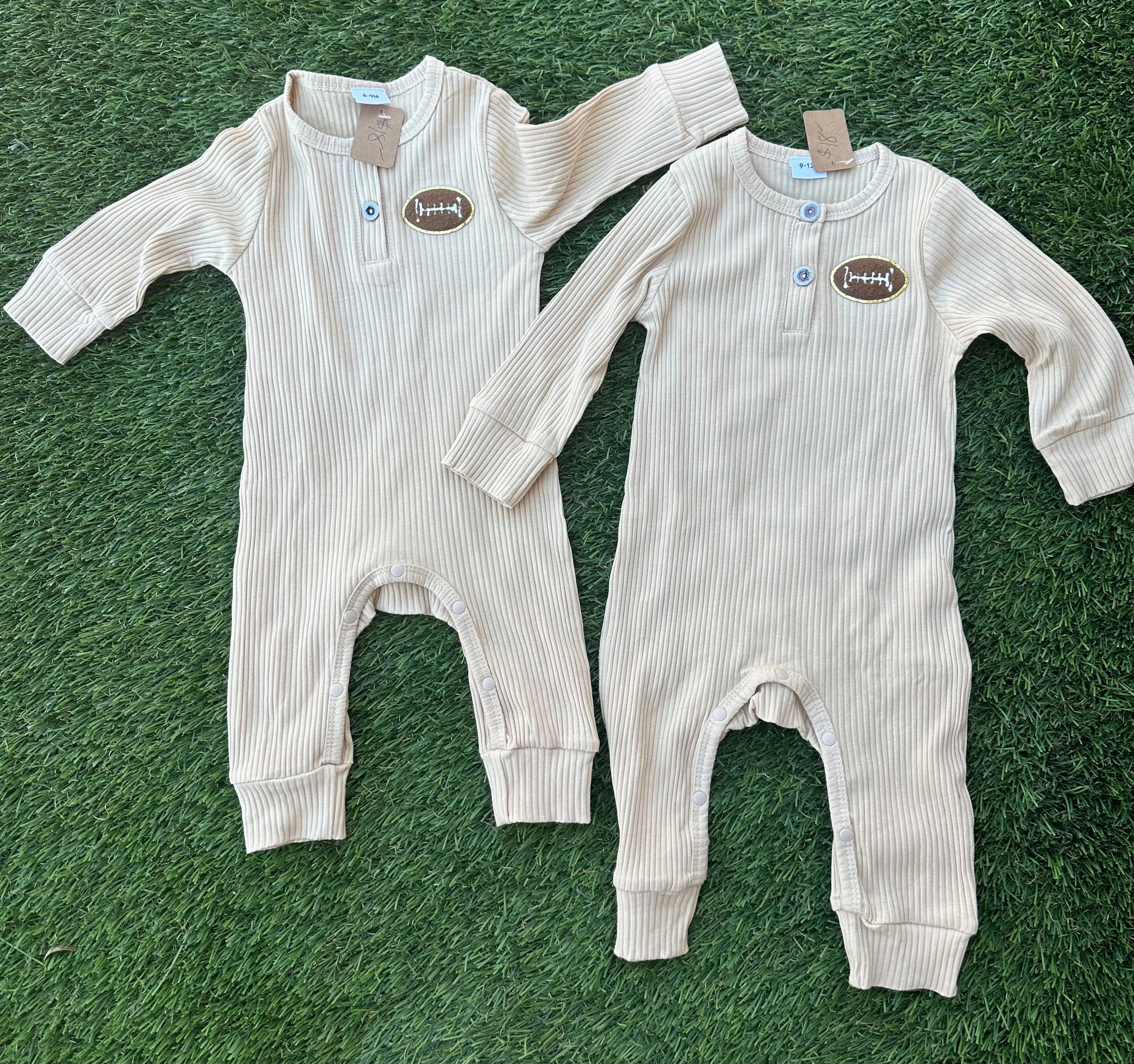 Baby & Toddler Knitted Football Rompers