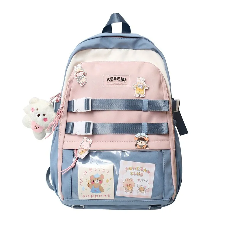 Back to school backpack Japanese Large Capacity Kawaii High Kwaii Student Macaron Schoolbag For Teenager Girls Laptop Travel Backpacks