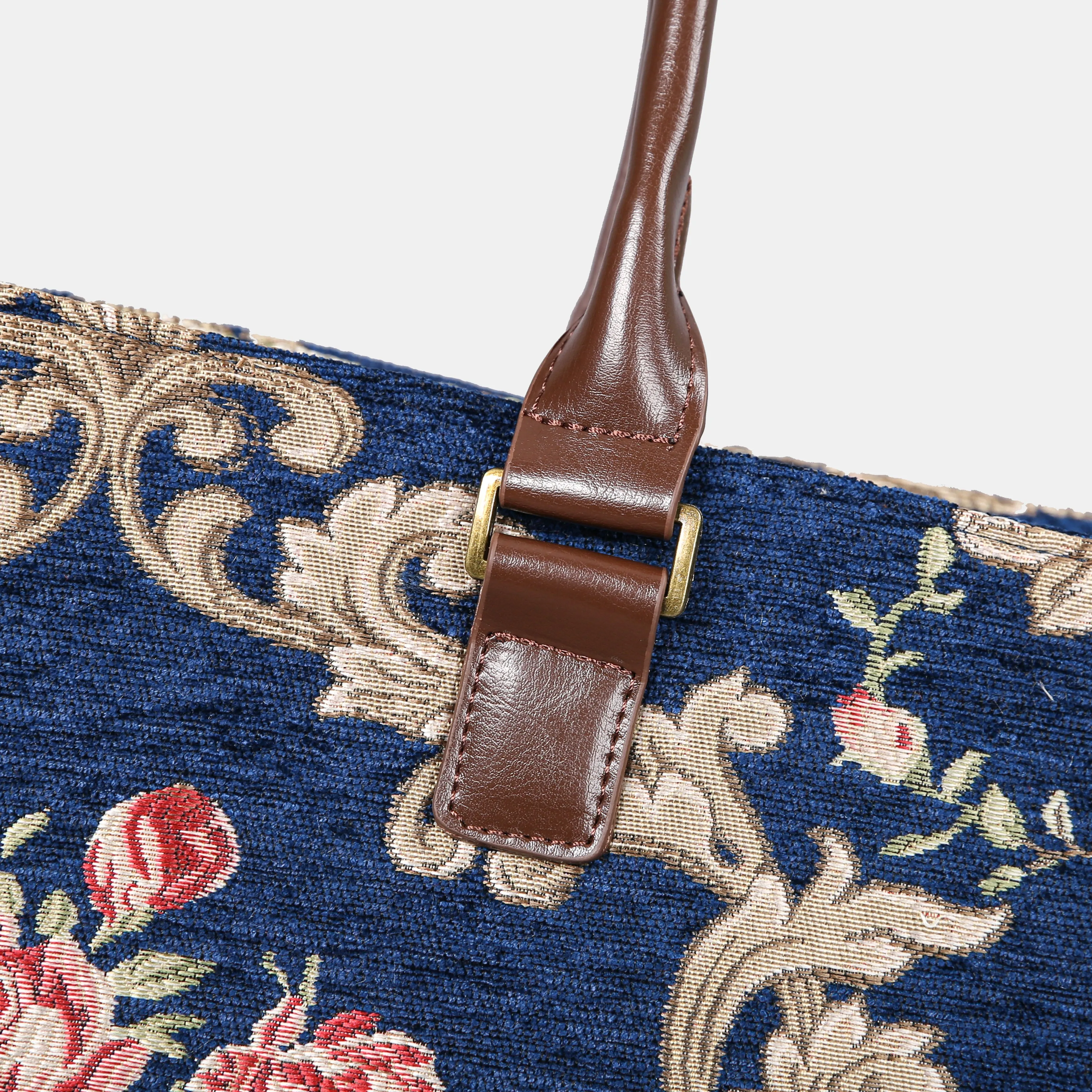 Baroque Garden Blue Laptop Work Tote