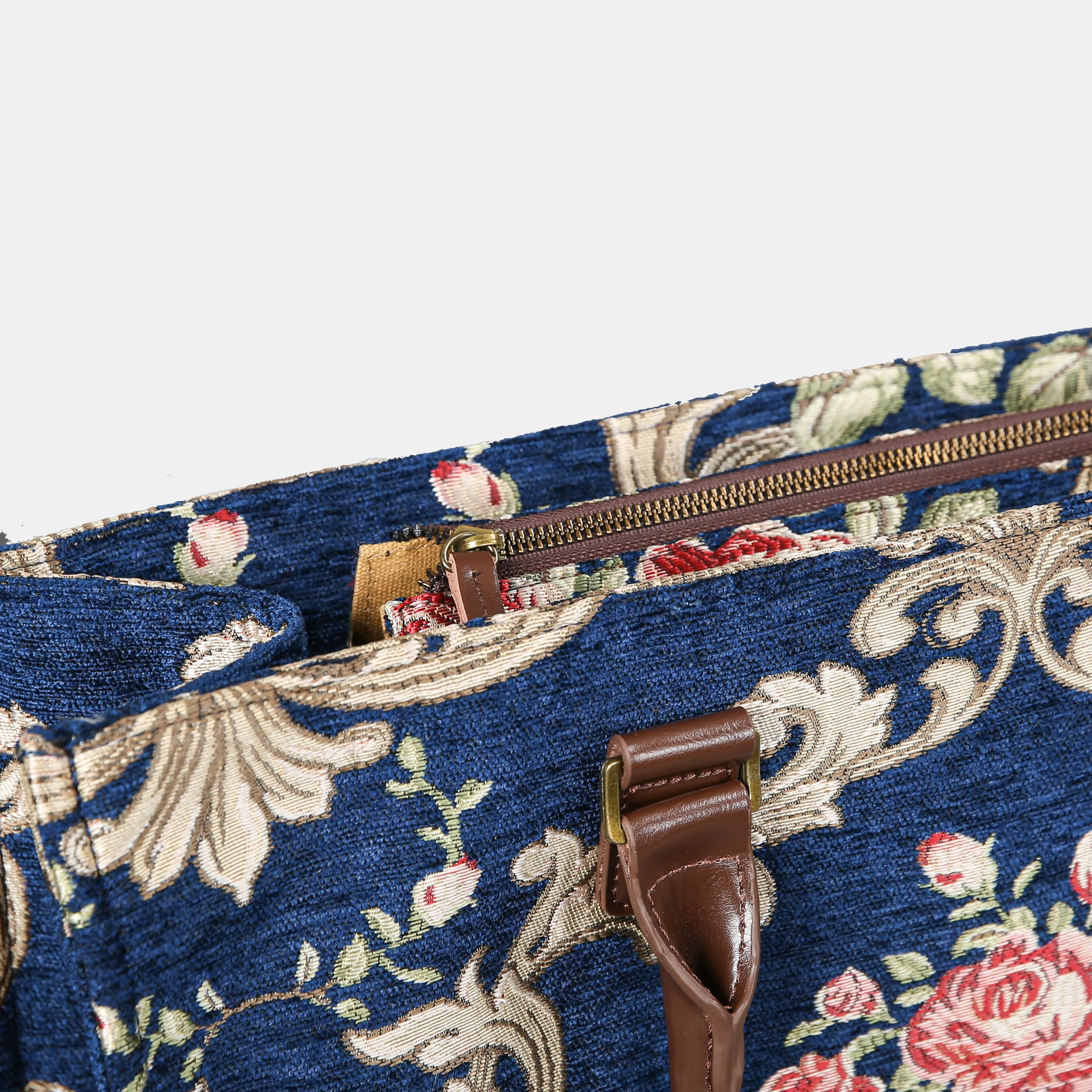 Baroque Garden Blue Laptop Work Tote