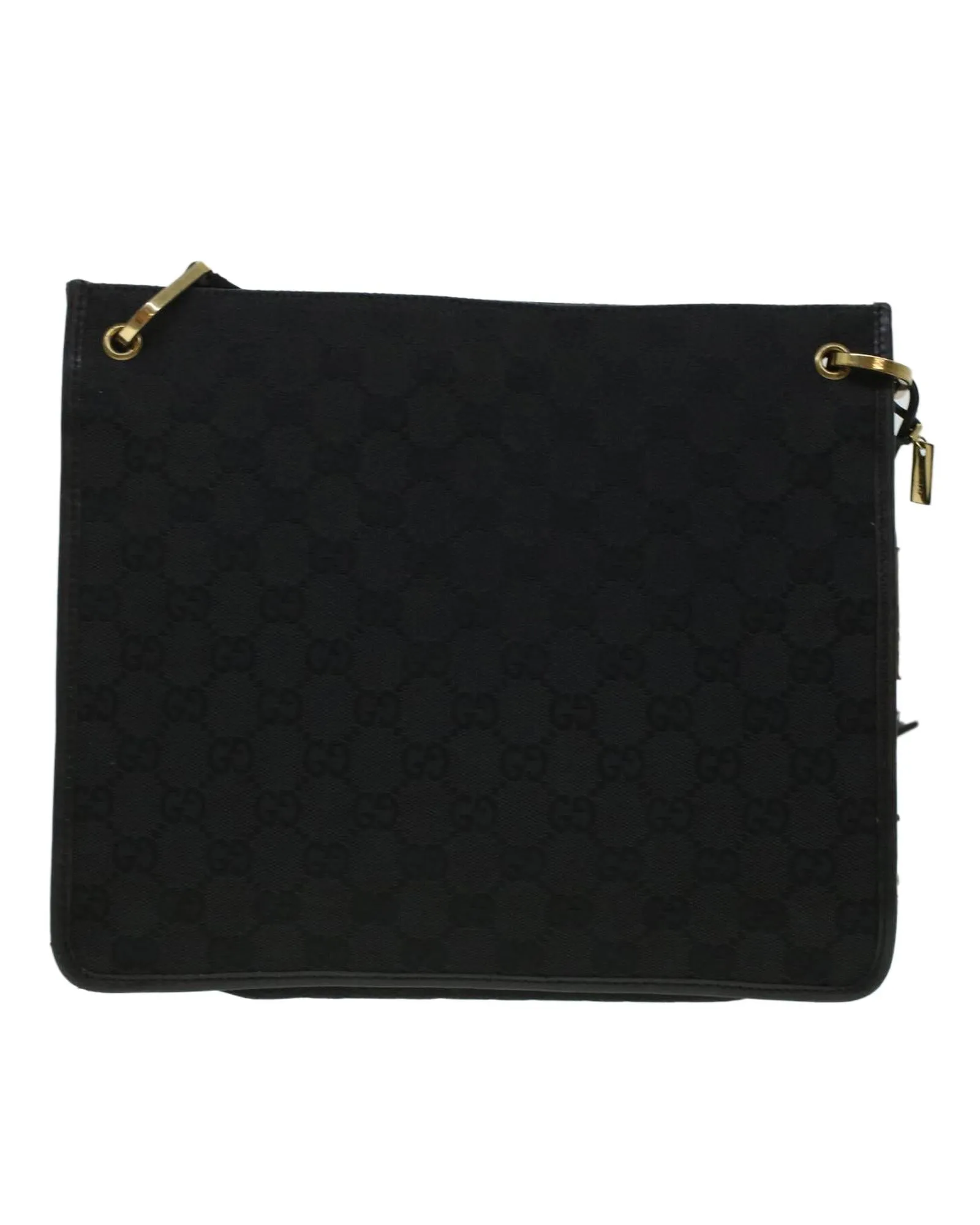 Black GG Canvas Shoulder Bag