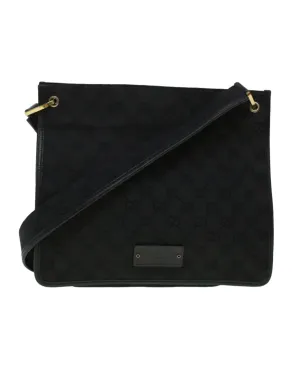 Black GG Canvas Shoulder Bag