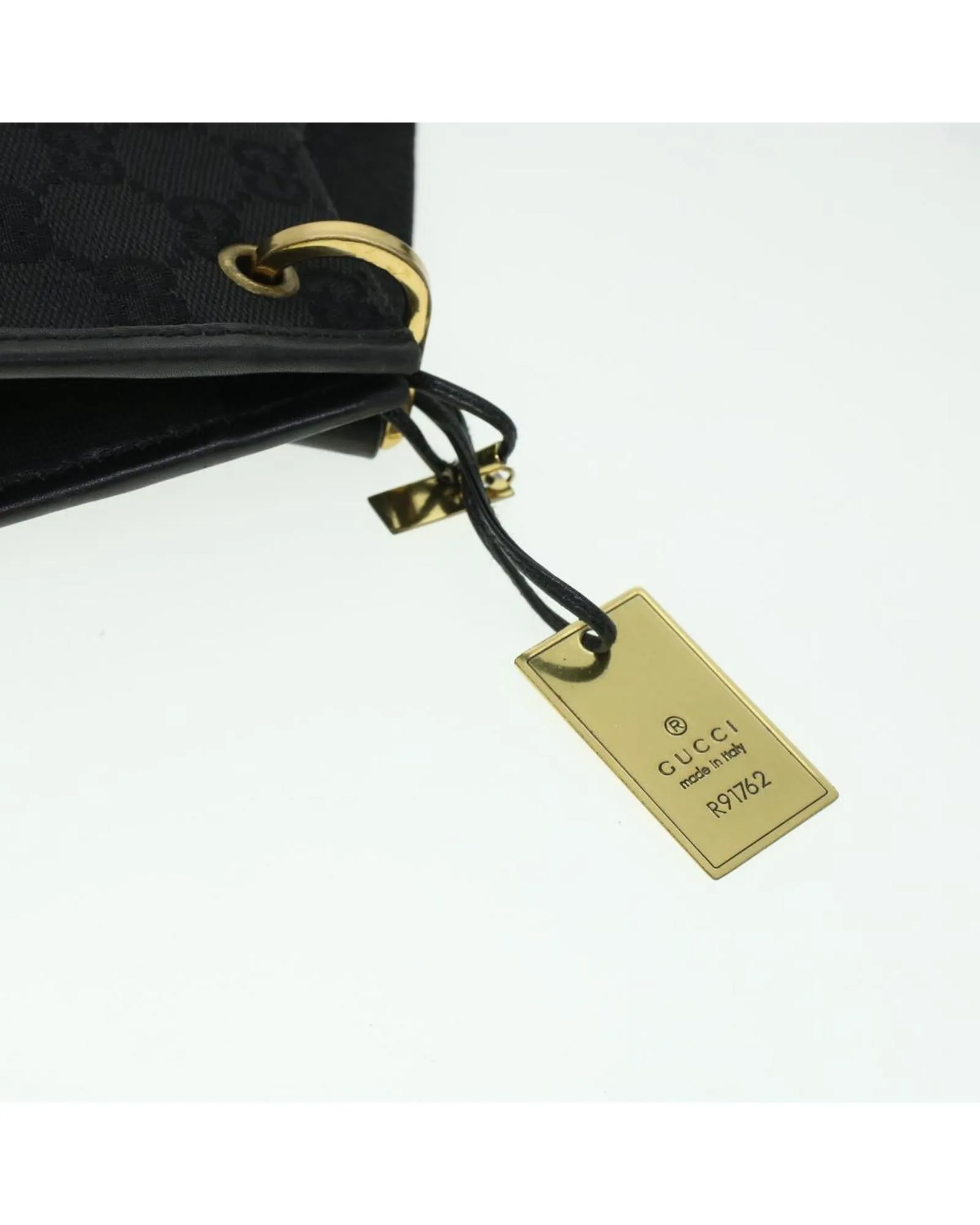 Black GG Canvas Shoulder Bag