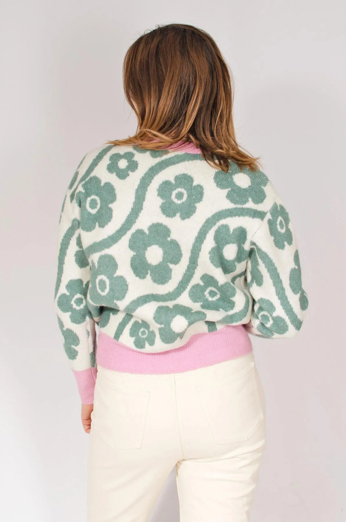 Bold Flower Knit Jumper