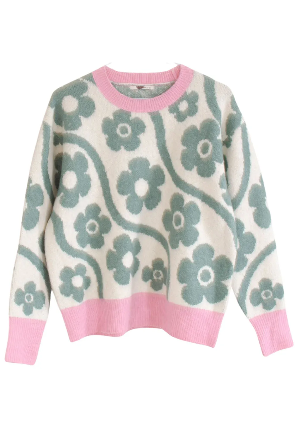 Bold Flower Knit Jumper