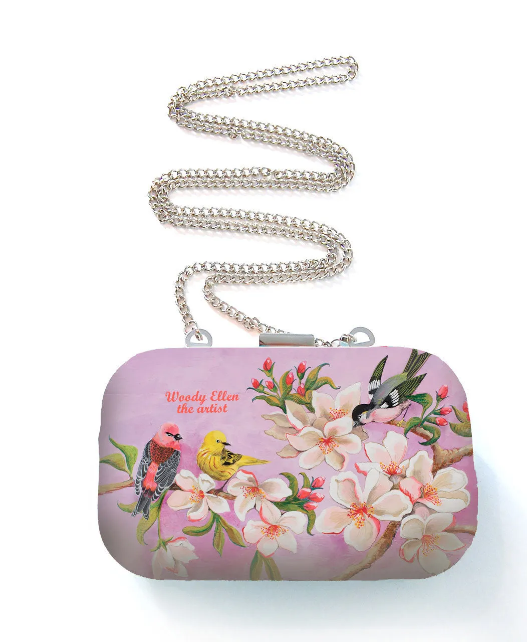 Box purse, box clutch, Bloom