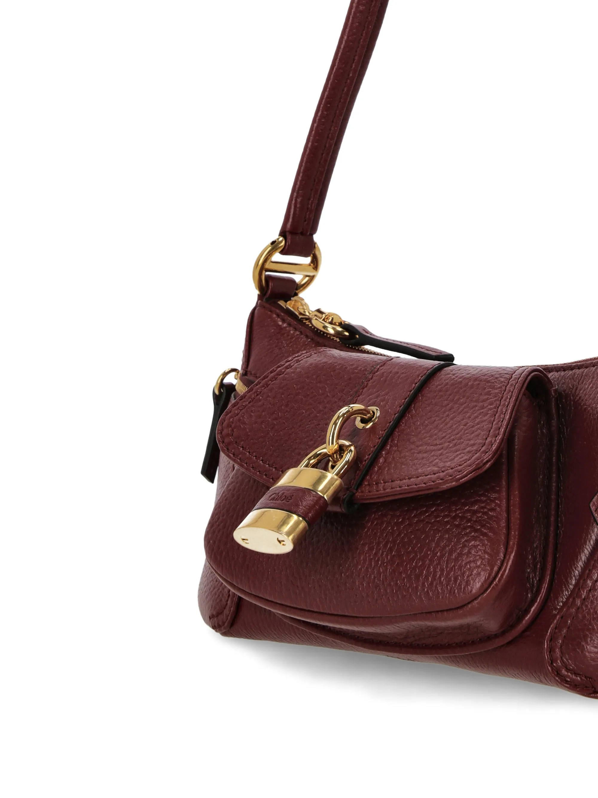 Brunet Red Elegant Shoulder Bag