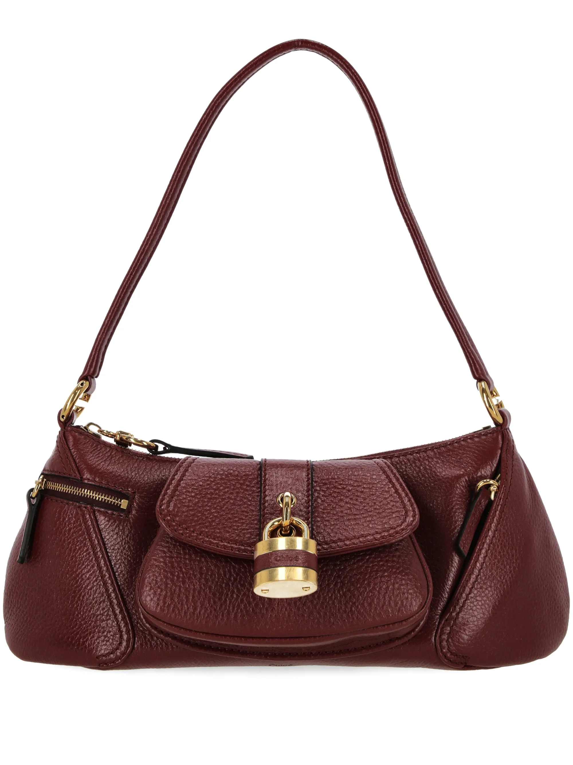 Brunet Red Elegant Shoulder Bag