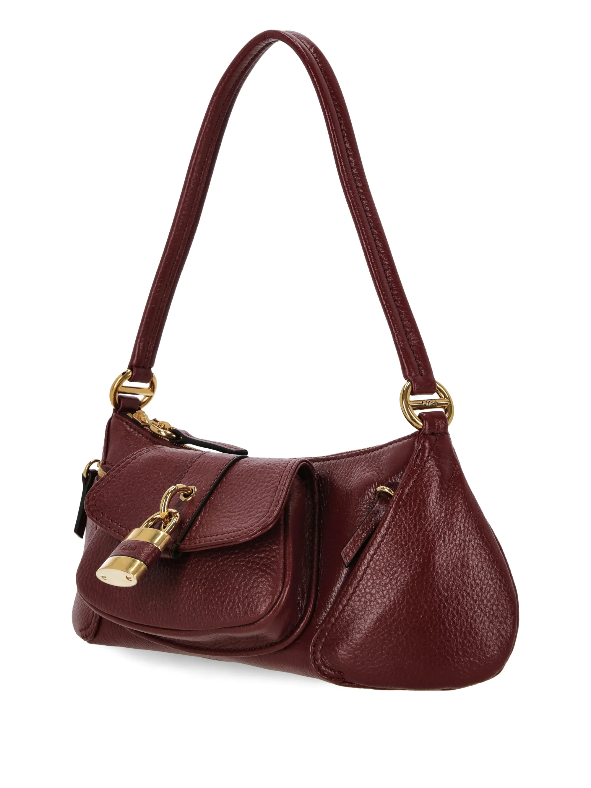 Brunet Red Elegant Shoulder Bag