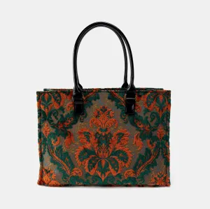 Burnout Velvet Revival Jade Laptop Work Tote