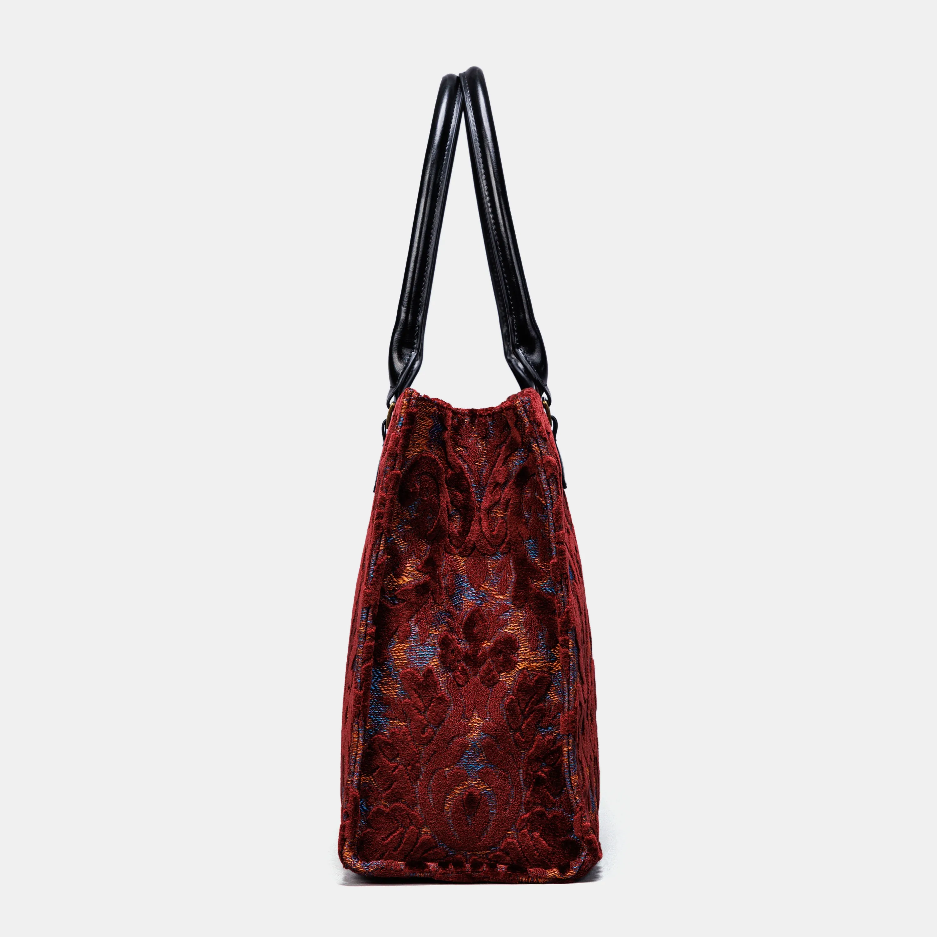 Burnout Velvet Wine Laptop Work Tote