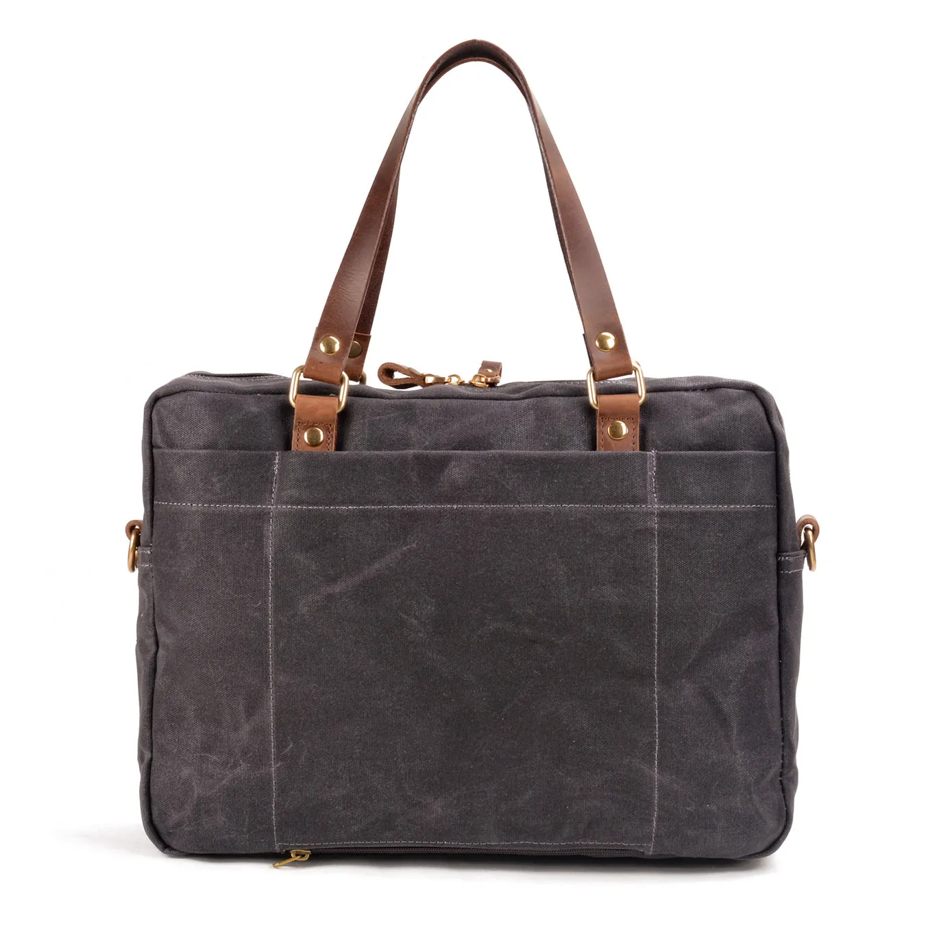 Canvas Briefcase Laptop Bag,Satchels Waxed Canvas For Men-i7bags