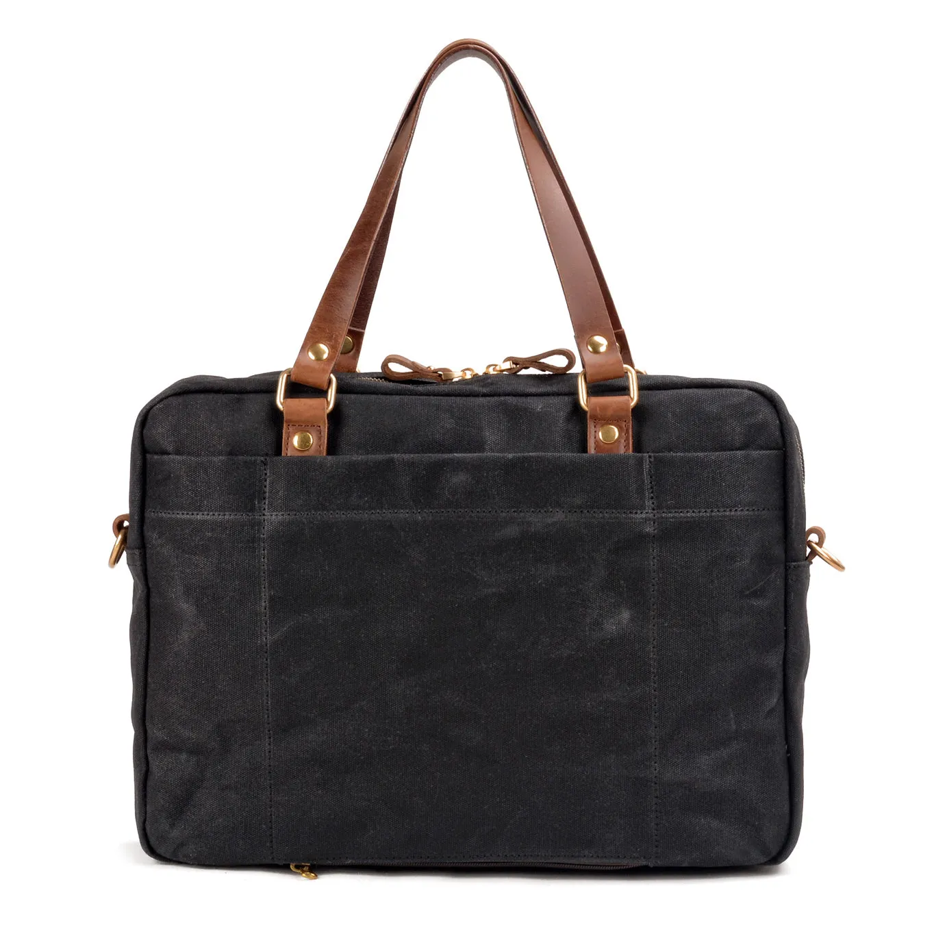 Canvas Briefcase Laptop Bag,Satchels Waxed Canvas For Men-i7bags