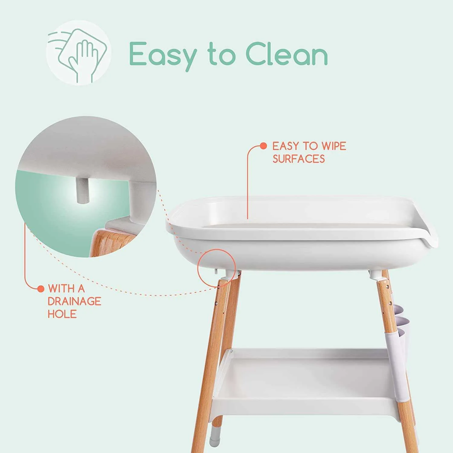 Children of Design Deluxe Diaper Changing Table with Pad