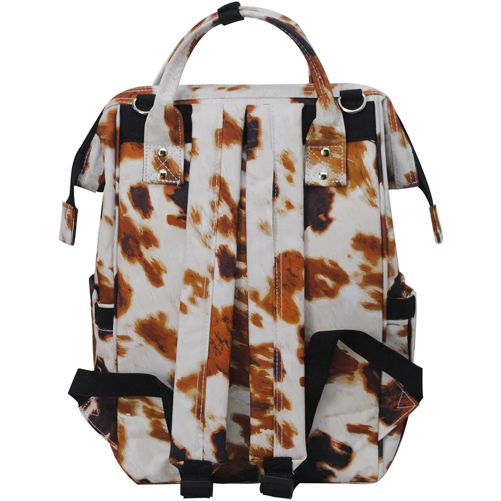 Cow Print NGIL Diaper Bag/Travel Backpack