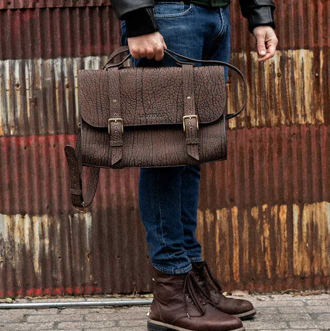 CUELLO DE TORO MESSENGER BAG - BROWN RUST