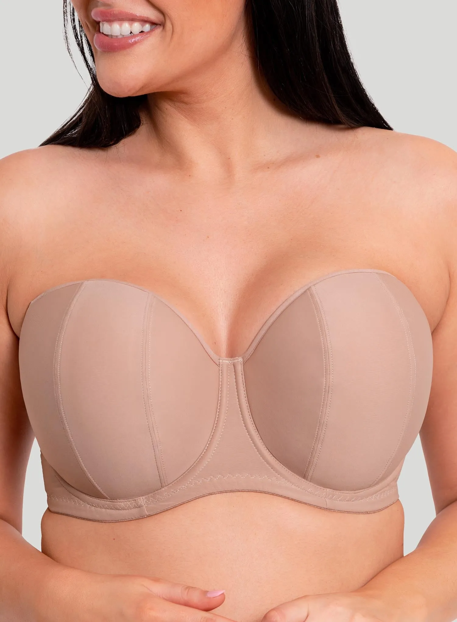 Curvy Kate: Luxe Strapless Bra Latte