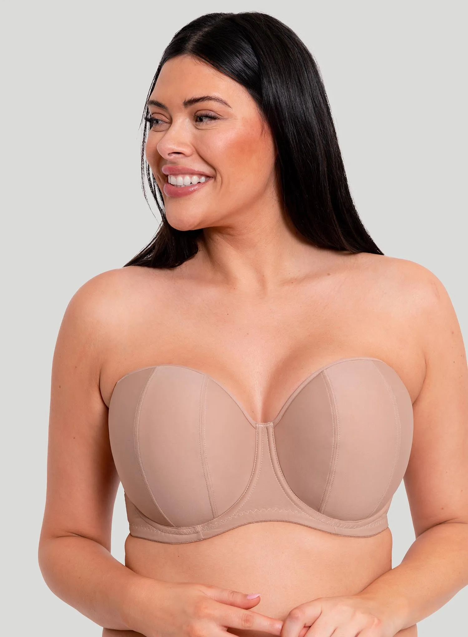 Curvy Kate: Luxe Strapless Bra Latte