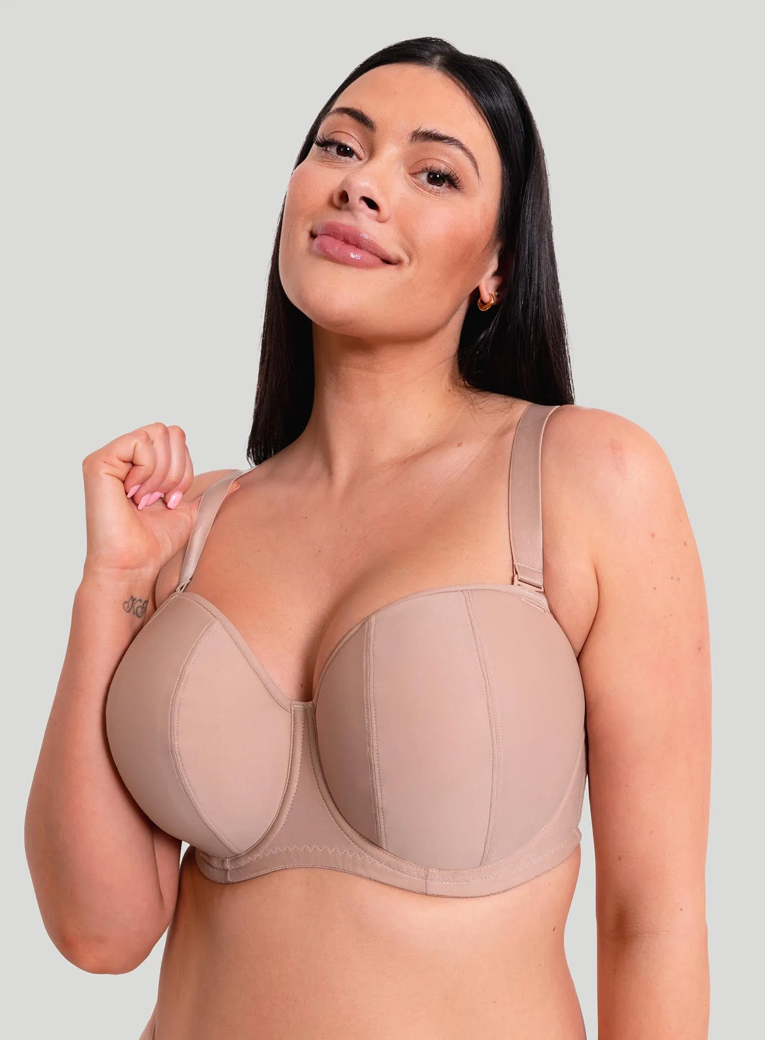 Curvy Kate: Luxe Strapless Bra Latte