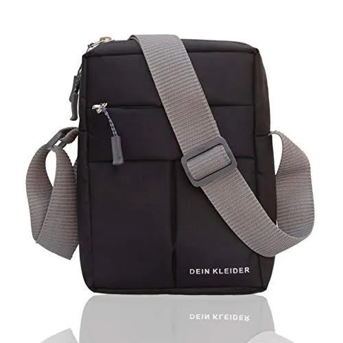 DEIN KLEIDER Men's Messenger Bag (Black)