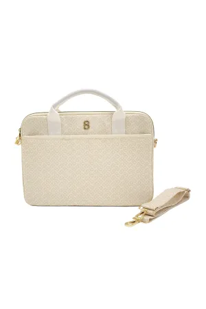 Emilie Tapis Laptop Bag - Ivory