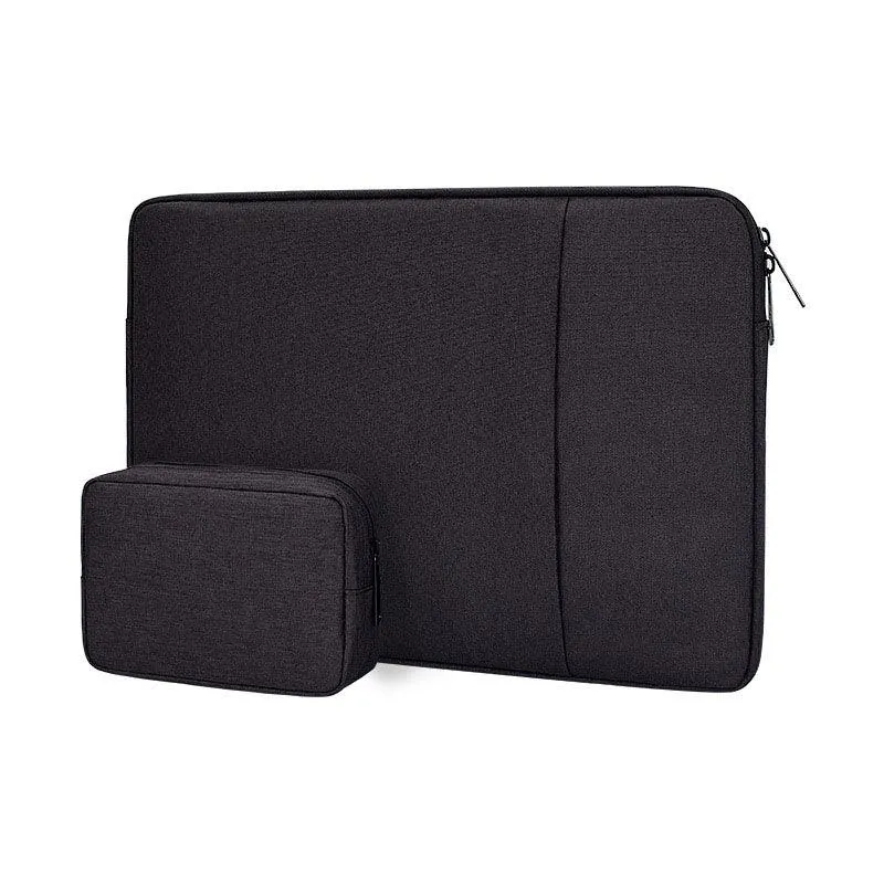 Exquisite 2in1 Sleek And Stylish Padded Inner Designed Laptop Sleeve-Black