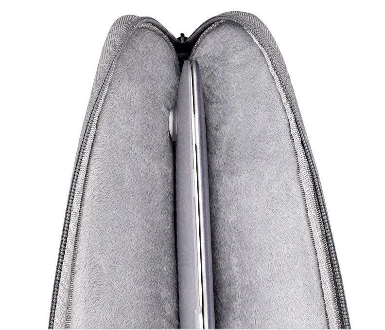 Exquisite 2in1 Sleek And Stylish Padded Inner Designed Laptop Sleeve-Grey