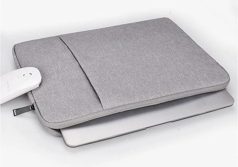 Exquisite 2in1 Sleek And Stylish Padded Inner Designed Laptop Sleeve-Grey