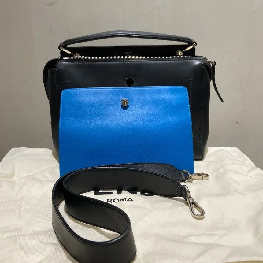 Fendi Peekaboo Black Leather Handbag Medium