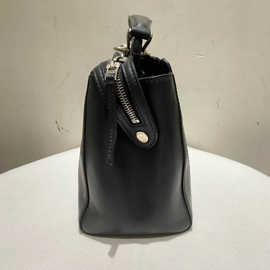 Fendi Peekaboo Black Leather Handbag Medium