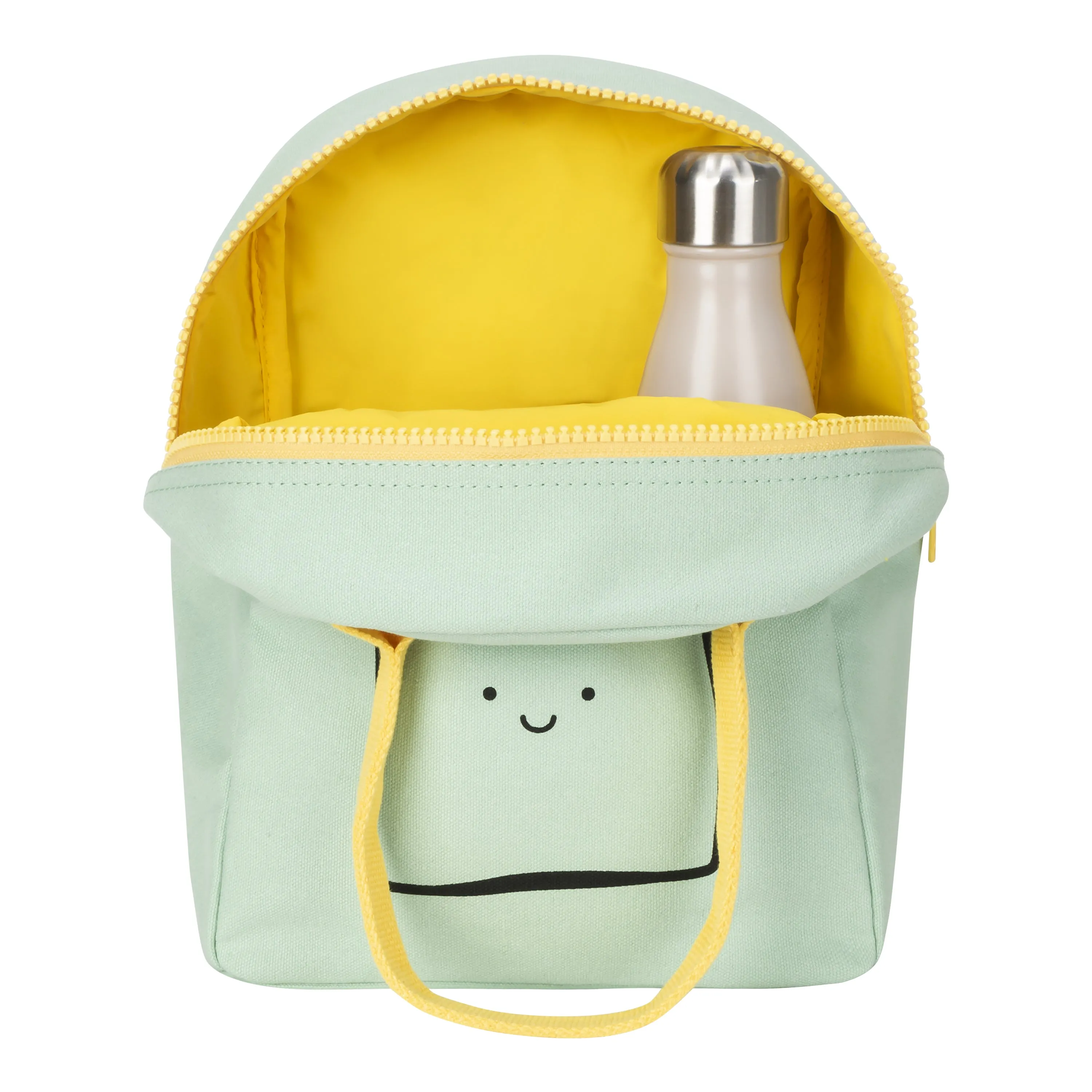 Fluf Zipper Lunch Bag - Happy Bread Mint