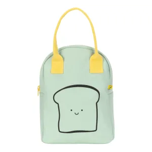 Fluf Zipper Lunch Bag - Happy Bread Mint