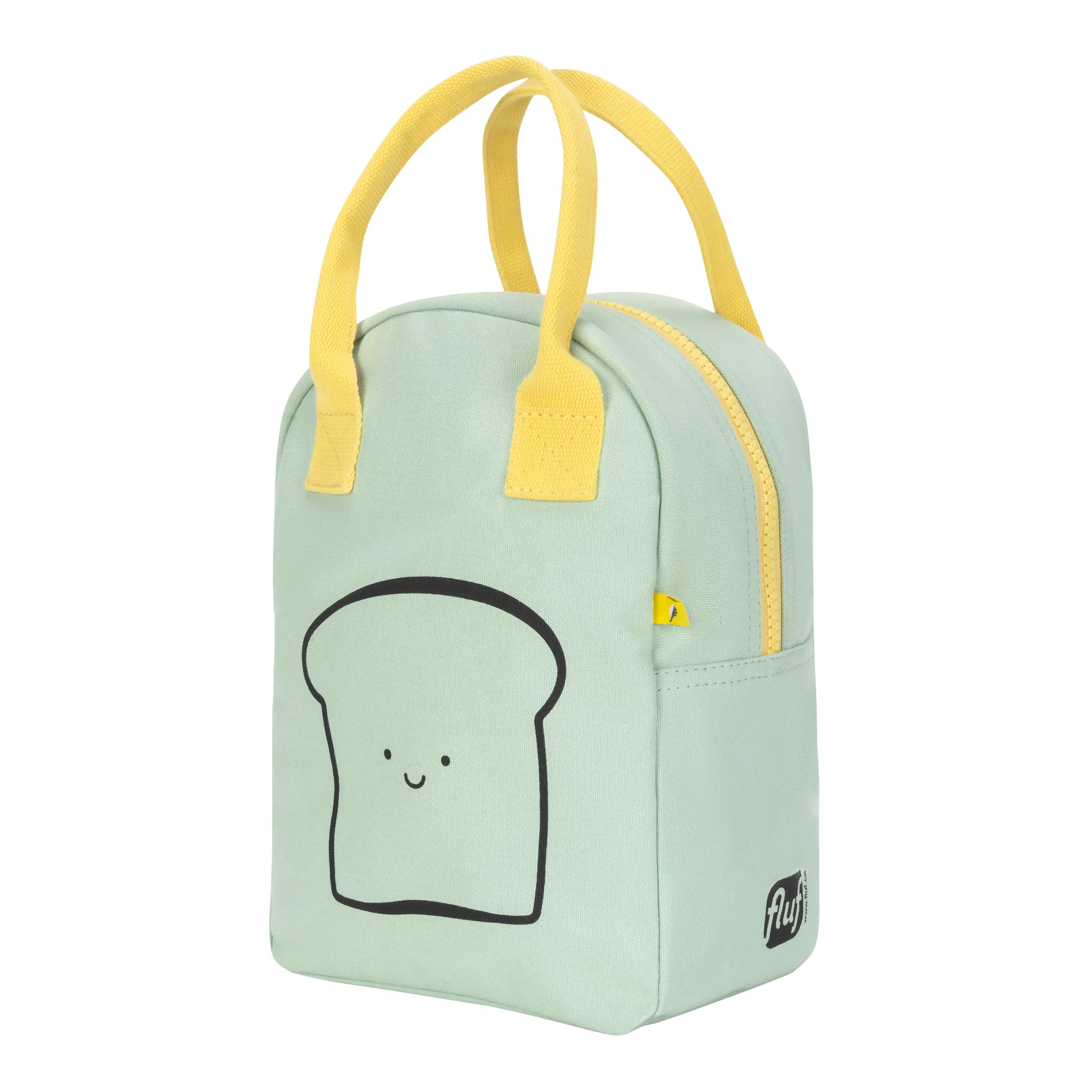 Fluf Zipper Lunch Bag - Happy Bread Mint