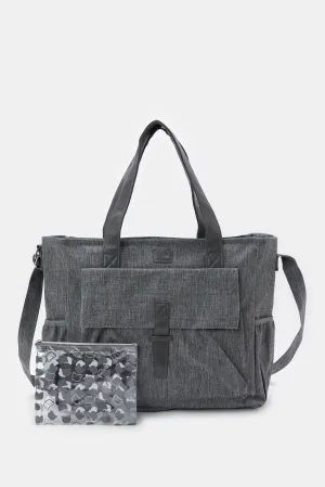 Grey Diaper Bag