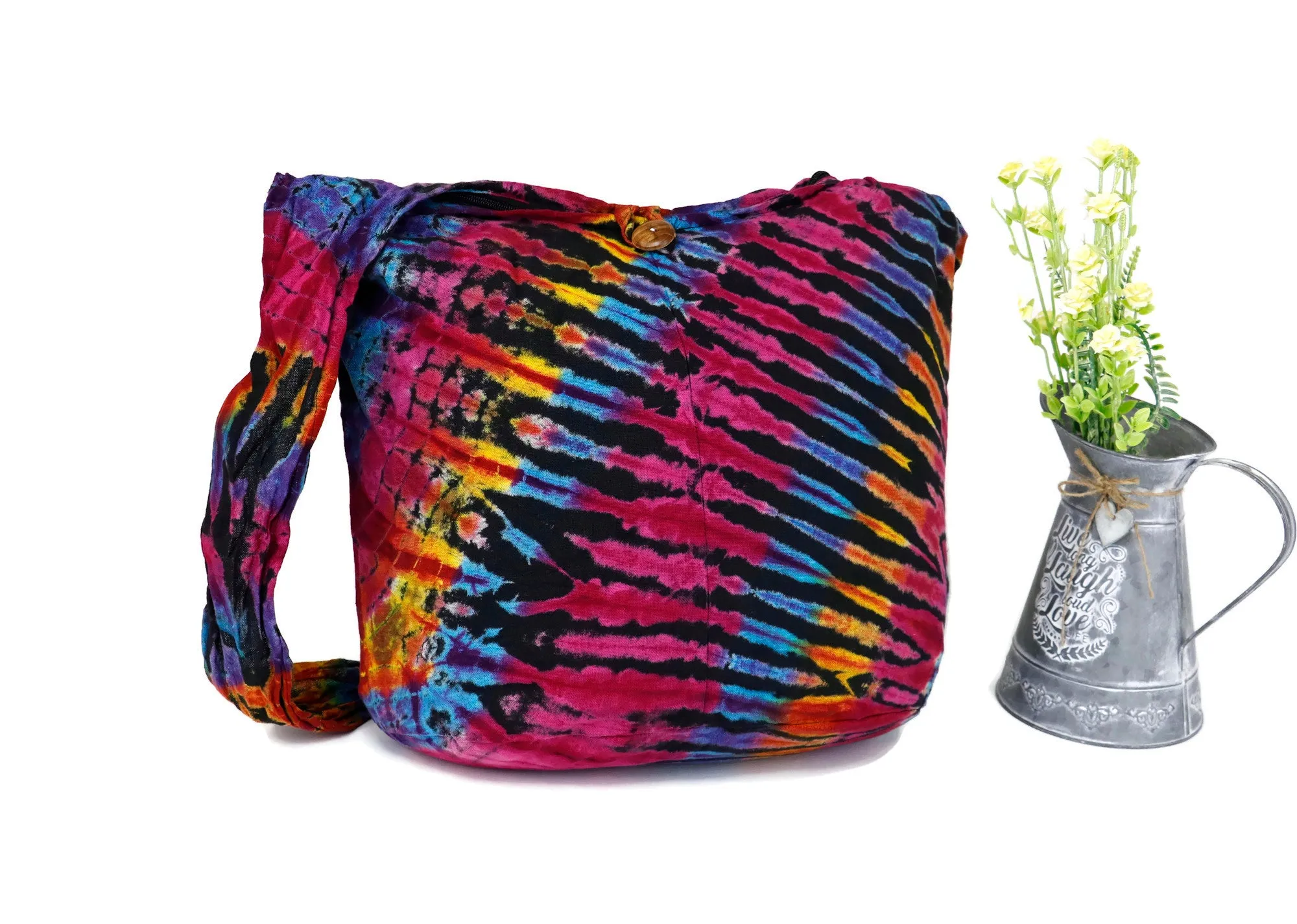 Hobo Bags Tie Dye Sling Crossbody Shoulder bags Bohemian Messenger Bags