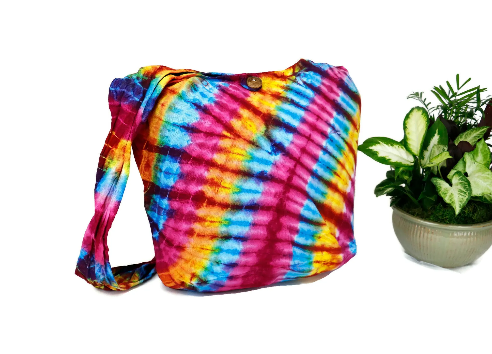 Hobo Bags Tie Dye Sling Crossbody Shoulder bags Bohemian Messenger Bags