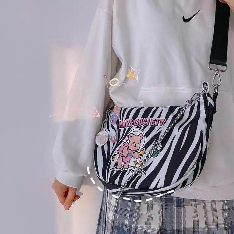 JAPANESE HARAJUKU CUTE BEAR MESSENGER BAG BY90111