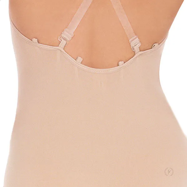 Ladies Beige Euroskins Seamless Convertible Camisole Leotard - Select Size