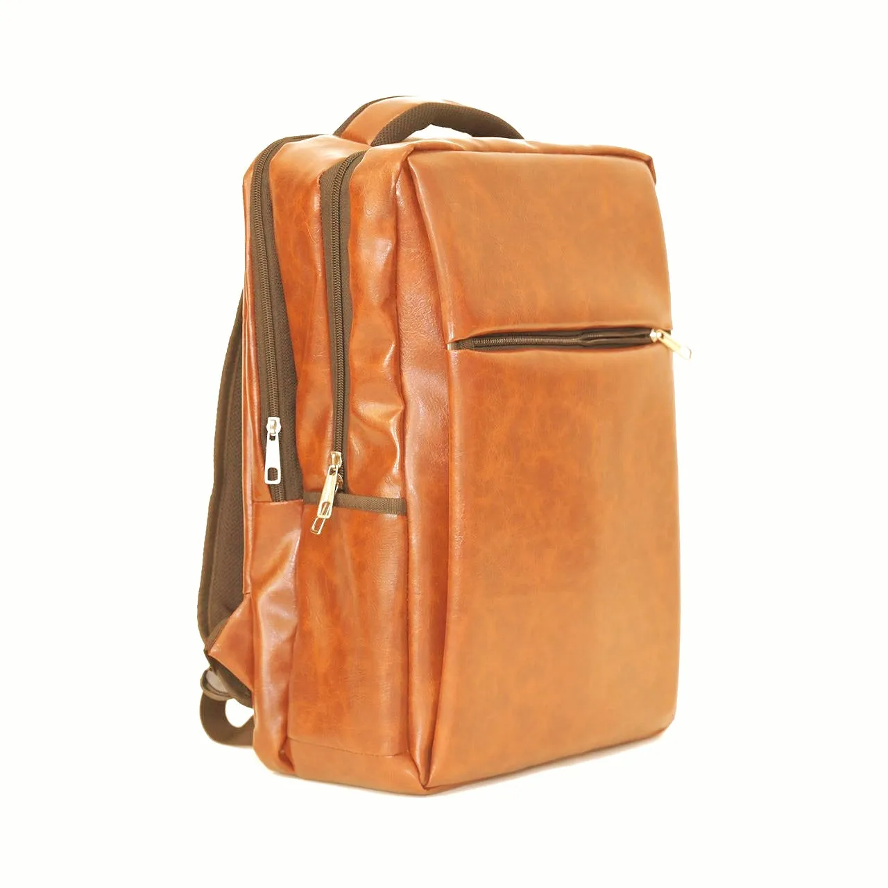 LAPTOP BAG Tan Brown (PU Leather)