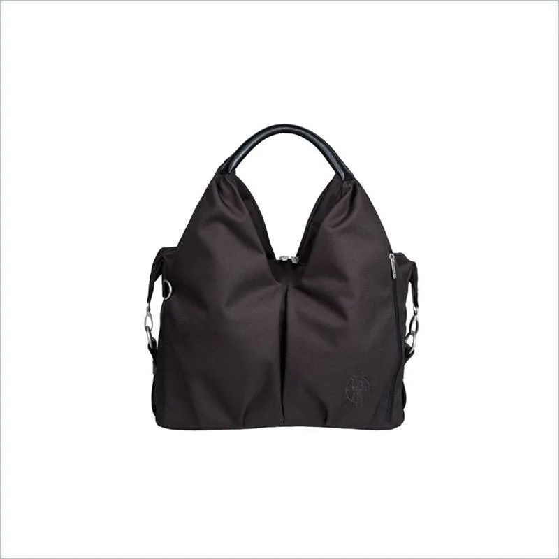 Lassig Label Neckline Diaper Bag in Black