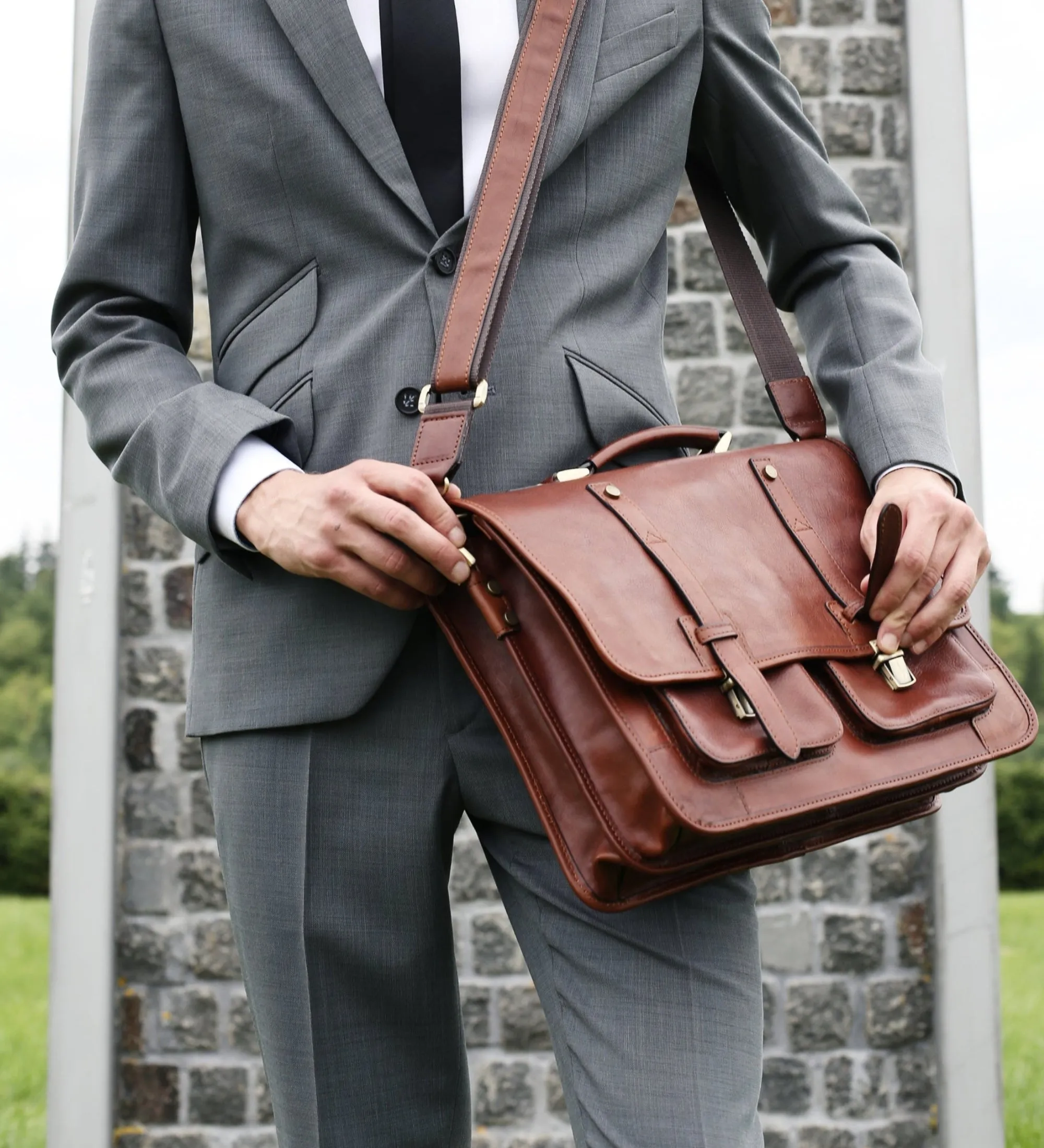 Leather Briefcase Backpack - A Midsummer Night's Dream