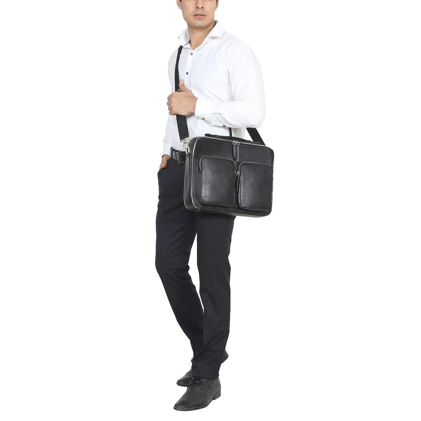 Leather Messenger Bag -PRM1296