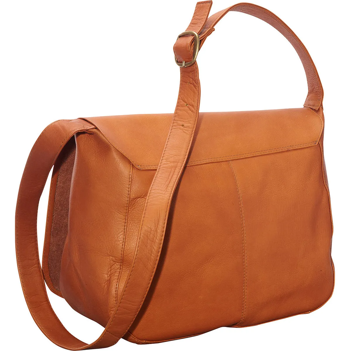 Ledonne Leather Classic Full Flap Should Bag