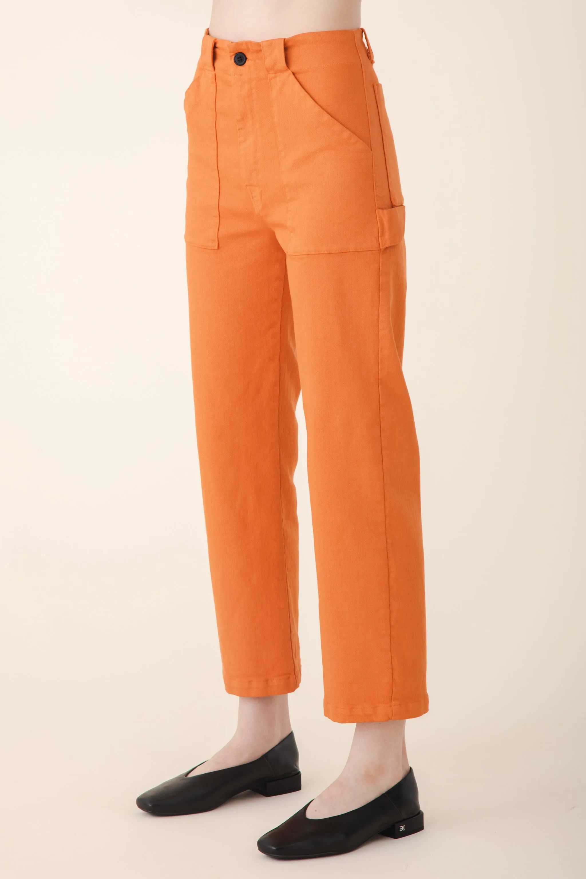 Long Carpenter Pant in Papaya