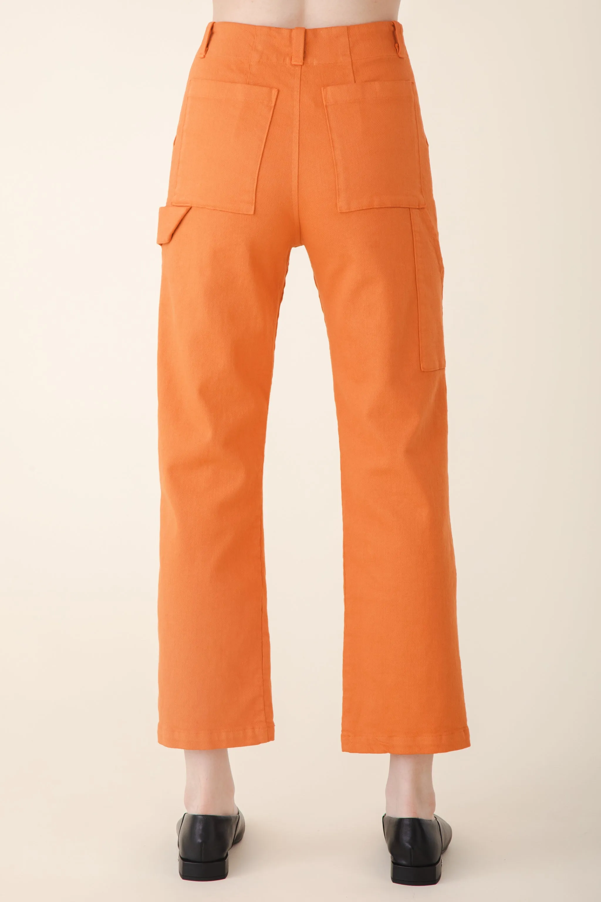 Long Carpenter Pant in Papaya