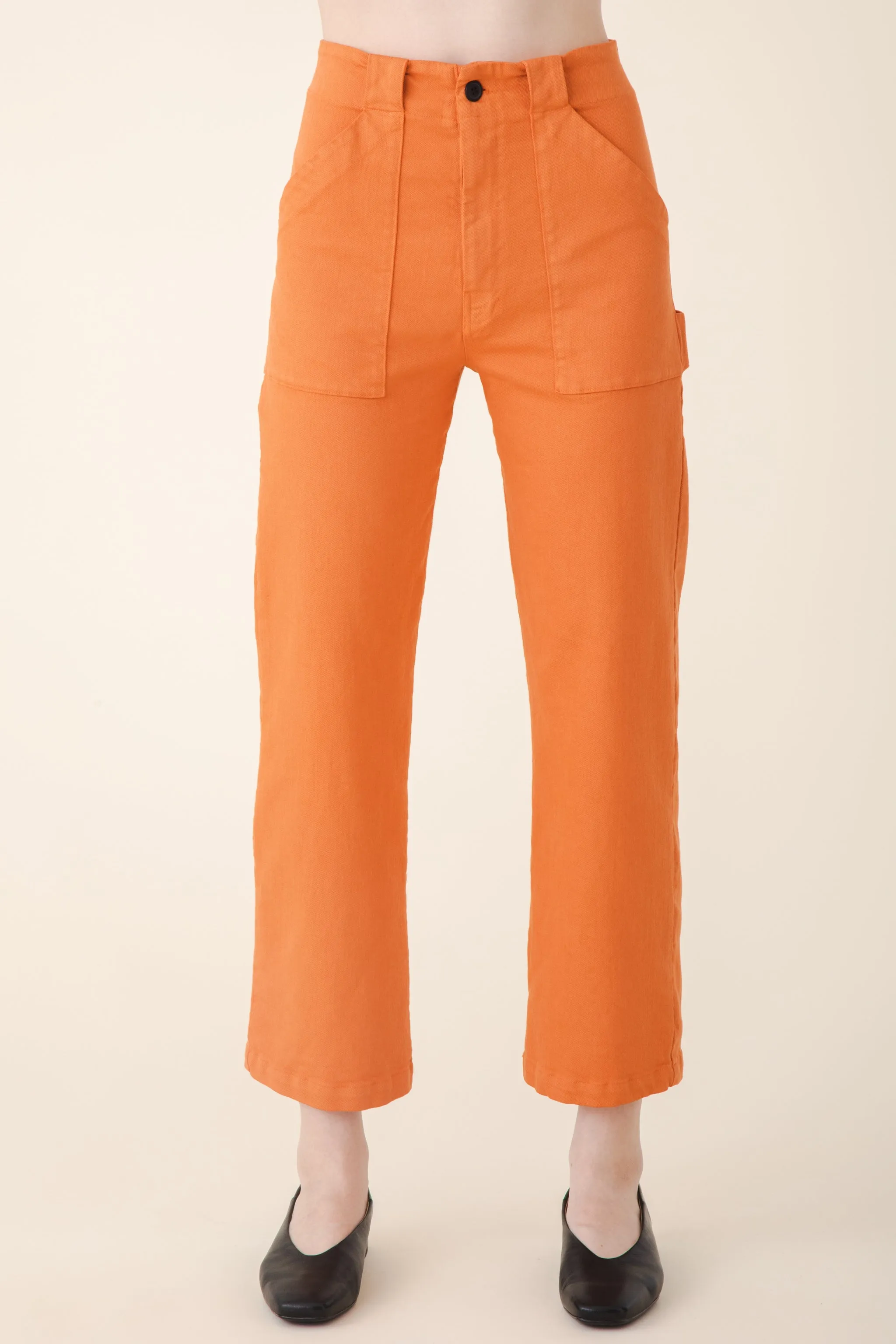 Long Carpenter Pant in Papaya