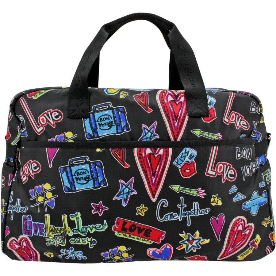 Love Scribble Round Tripper Duffel