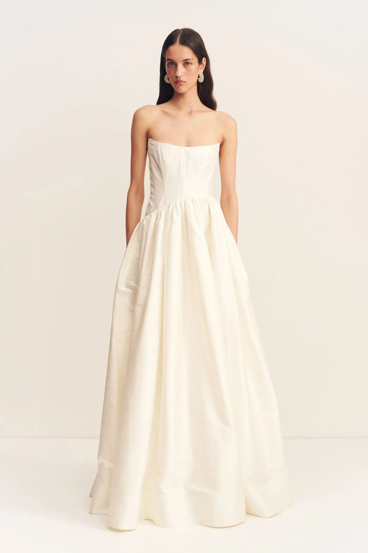 LUCERO CORSET GOWN - IVORY