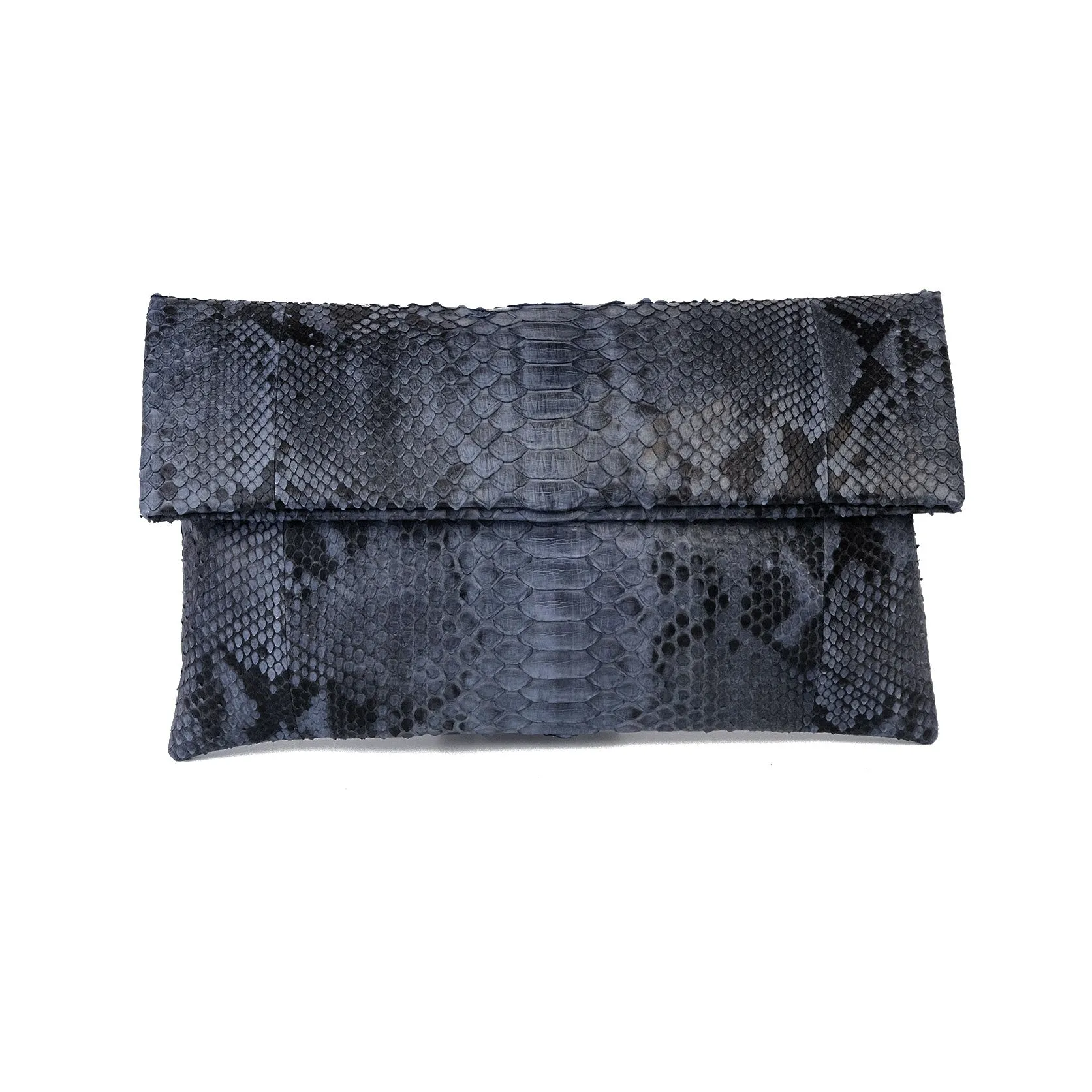 Mandalay Grey Motif Foldover Clutch